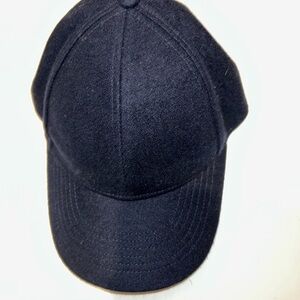 Express navy blue wool adjustable strapback hat cap